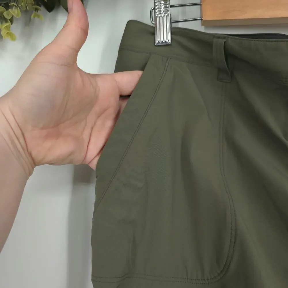 REI Northway Green Casual Walking Hiking Outdoor Skort Skirt Size 10